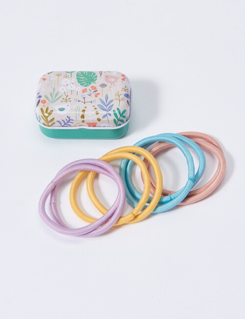 Xcesri 8 Hair Ties in a Tin, Assorted product photo View 03 L