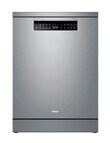 Haier Freestanding Dishwasher with Steam, Satina, HDW15F3S1 product photo