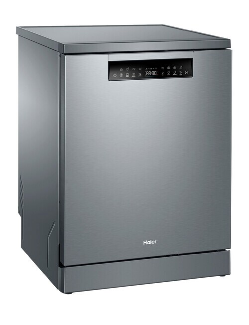 Haier Freestanding Dishwasher with Steam, Satina, HDW15F3S1 product photo View 02 L