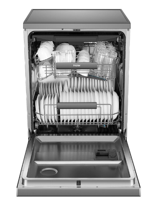 Haier Freestanding Dishwasher with Steam, Satina, HDW15F3S1 product photo View 05 L