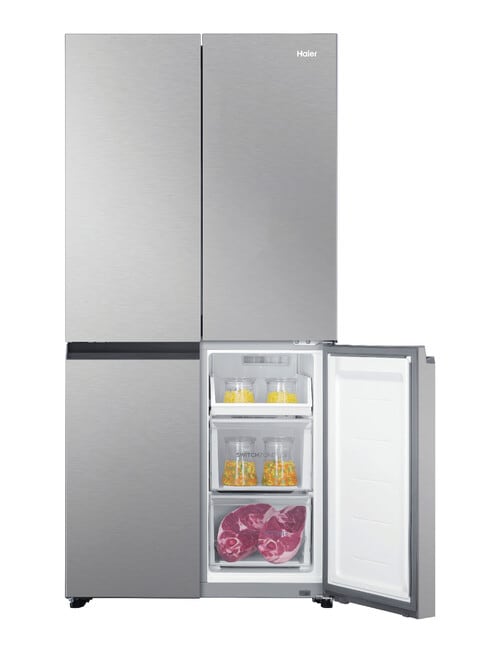 Haier 463L Quad Door Fridge Freezer, Satina, HRF530YS product photo View 02 L