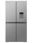 Haier 623L Quad Door Fridge Freezer with Ice & Water, Satina, HRF680YPS product photo