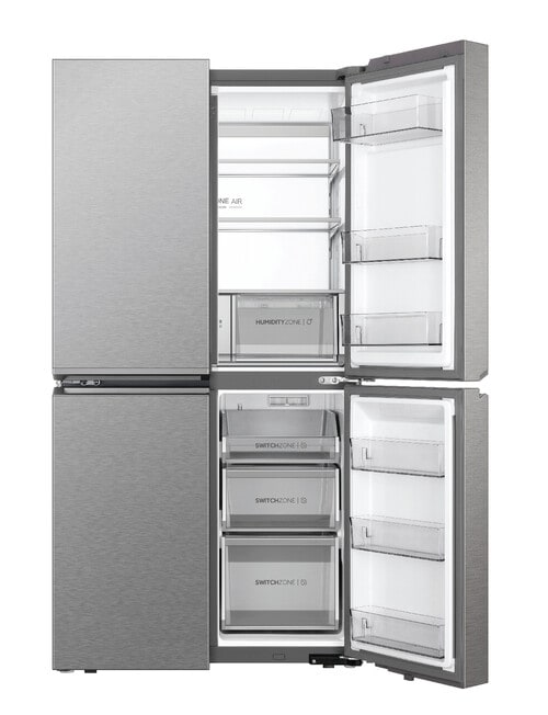 Haier 623L Quad Door Fridge Freezer with Ice & Water, Satina, HRF680YPS product photo View 03 L