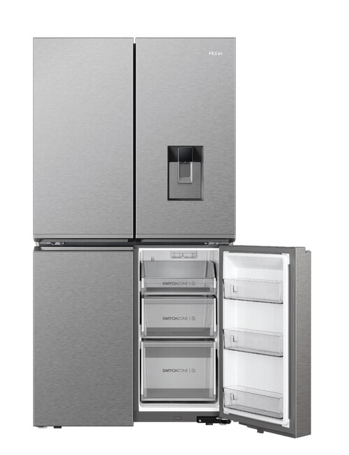 Haier 623L Quad Door Fridge Freezer with Ice & Water, Satina, HRF680YPS product photo View 04 L