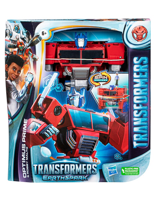 Transformers Earthspark Spin Changers, Optimus product photo View 03 L