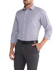 Van Heusen Mid Check Long Sleeve Classic Shirt, Brown product photo View 02 S