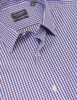 Van Heusen Mid Check Long Sleeve Classic Shirt, Brown product photo View 04 S