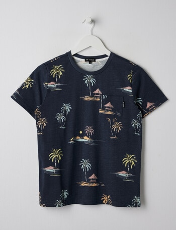 No Issue Palm Short Sleeve Tee, Navy product photo