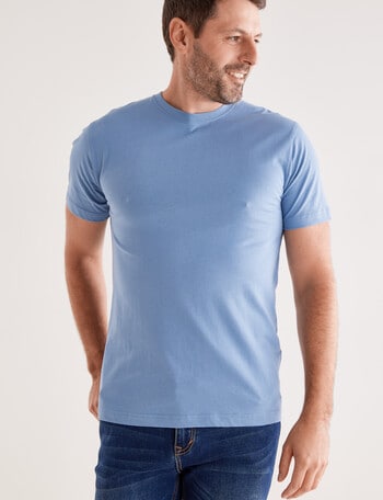 Chisel Ultimate Crew Tee, Mid Blue product photo