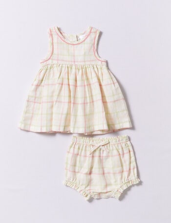 Teeny Weeny Flower Party Linen Swing Top & Bloomer Set, 2-Piece product photo