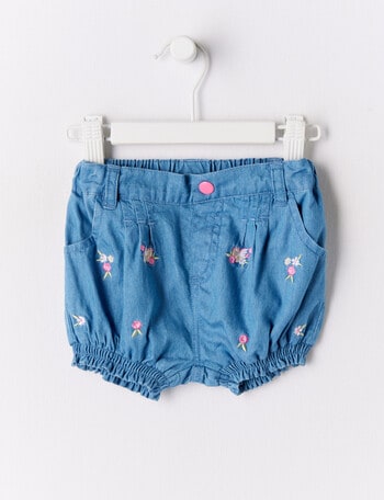 Teeny Weeny Flower Party Floral Applique Shorts, Chambre product photo