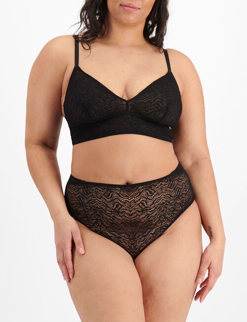 Berlei Because Lace Bralette, Black, A-DD product photo View 04 L