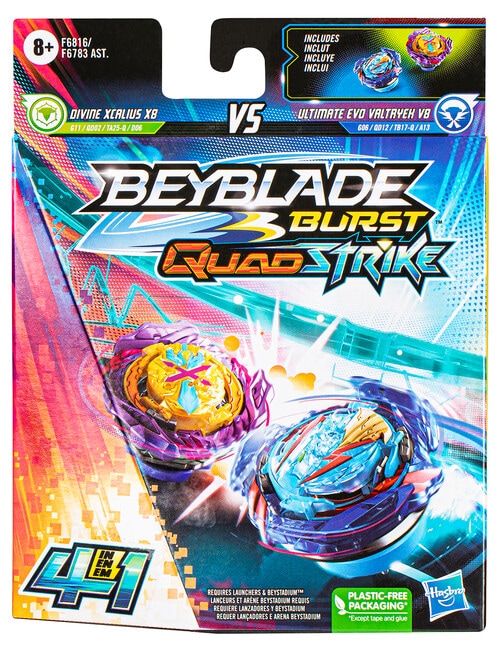 BeyBlade Quad Strike Dual Pack, Assorted product photo View 09 L