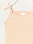 Teeny Weeny Pointelle Singlet Bodysuit, Hint of Pink product photo View 02 S