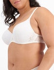 Berlei Because Lace Lightly Lined Bra, White, B-E product photo View 02 S