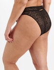 Berlei Because Lace Hi Bikini Brief, Black, 8-24 product photo View 03 S