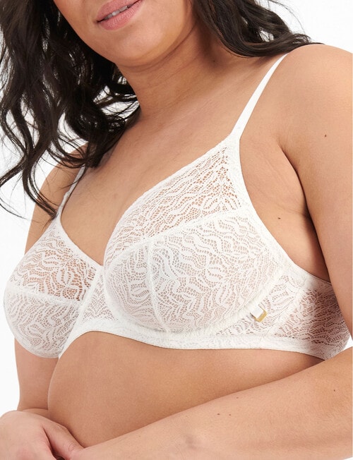 Berlei Because Lace Lightweight Bra, White, B-F product photo View 06 L