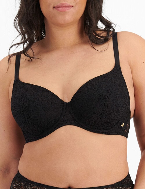 Berlei Because Lace Lightly Lined Bra, Black, B-E product photo