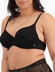 Berlei Because Lace Lightly Lined Bra, Black, B-E product photo View 02 S