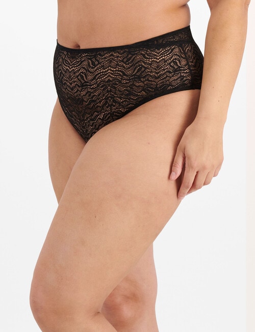 Berlei Because Lace Lace Full Brief, Black, 8-24 product photo View 02 L