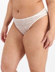 Berlei Because Lace Hi Bikini Brief, White, 8-24 product photo View 02 S