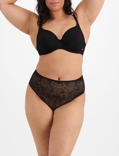 Berlei Because Lace Lace Full Brief, Black, 8-24 product photo View 04 L