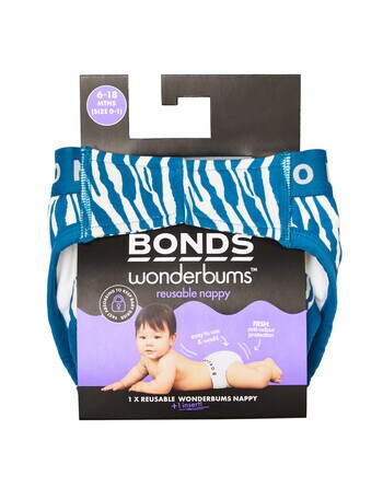 Bonds Wonderbums Zebra Reusable Nappy product photo