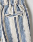 Mac & Ellie Stripe Linen Short, Blue product photo View 02 S