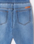 Mac & Ellie Knit Denim Jogger, Light Blue product photo View 02 S