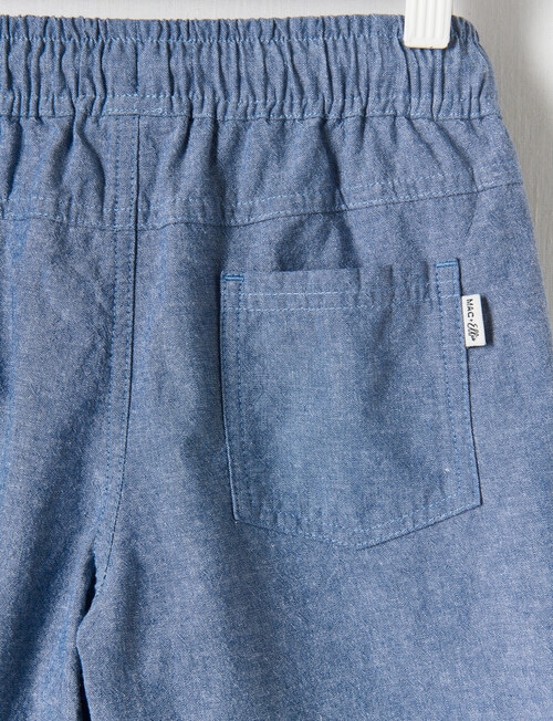 Mac & Ellie Drawcord Short, Chambray product photo View 02 L