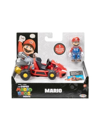 Super Mario Movie 6.35cm Figure W Kart, Assorted product photo