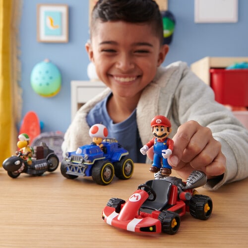 Super Mario Movie 6.35cm Figures With Kart, Assorted product photo View 10 L