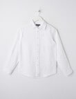 No Issue Roll-Up Long Sleeve Linen Shirt, White product photo