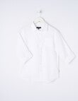 No Issue Roll Up Long Sleeve Linen Shirt, White product photo