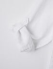 No Issue Roll-Up Long Sleeve Linen Shirt, White product photo View 04 S