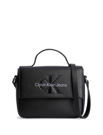 Calvin Klein Sculpted Boxy Flap Crossbody Bag, Fashion Black product photo