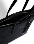 Calvin Klein Embossed Monogram Must Shopper MD Bag, Black product photo View 03 S
