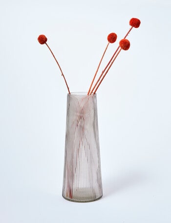 M&Co Napa Glass Vase, Greige, 28cm product photo