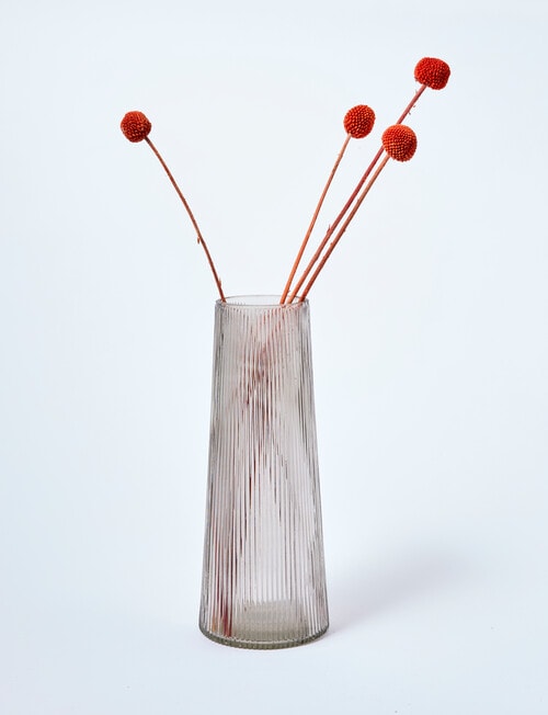 M&Co Napa Glass Vase, Greige, 28cm product photo