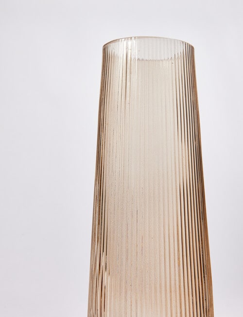 M&Co Napa Glass Vase, Greige product photo View 02 L