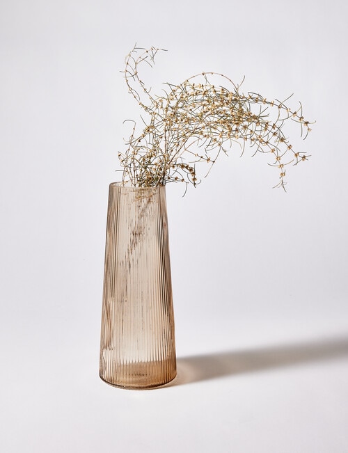 M&Co Napa Glass Vase, Greige product photo View 03 L
