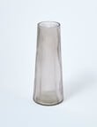 M&Co Napa Glass Vase, Greige, 28cm product photo View 05 S