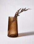 M&Co Napa Glass Vase, Coffee product photo View 03 S
