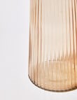 M&Co Napa Glass Vase, Sand product photo View 02 S