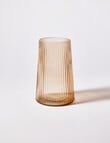 M&Co Napa Glass Vase, Sand, 20cm product photo View 02 S
