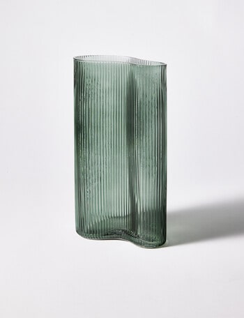 M&Co Napa Glass Vase, Thyme product photo