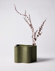 M&Co Napa Vase, Olive product photo View 03 S