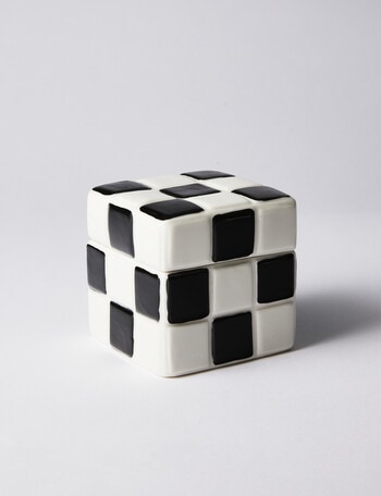 M&Co Check Cubed Trinket Box Object product photo