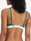 Bonds Originals Triangle Soft Cup Bra, Heritage Kelly Green, A-DD product photo View 03 S