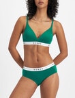 Bonds Originals Triangle Soft Cup Bra, Heritage Kelly Green, A-DD product photo View 04 S
